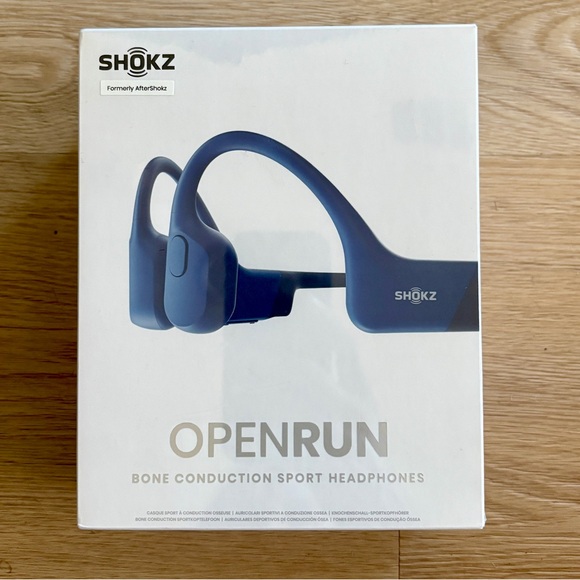 SHOKZ OpenRun, Bone Conduction Sport Headphones, Blue - Picture 2 of 2